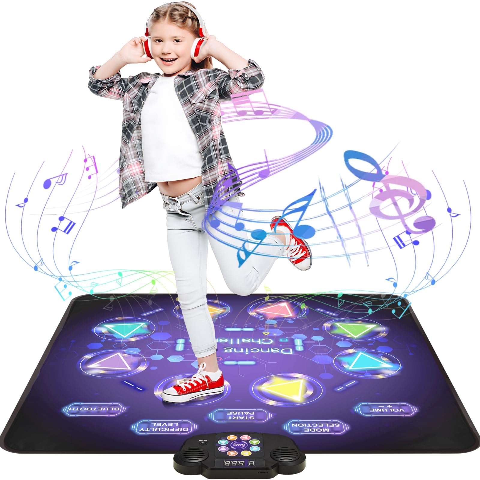 Amazon.com: Gleamkid Dance Mat Toys for Kids: LED Light-Up 8